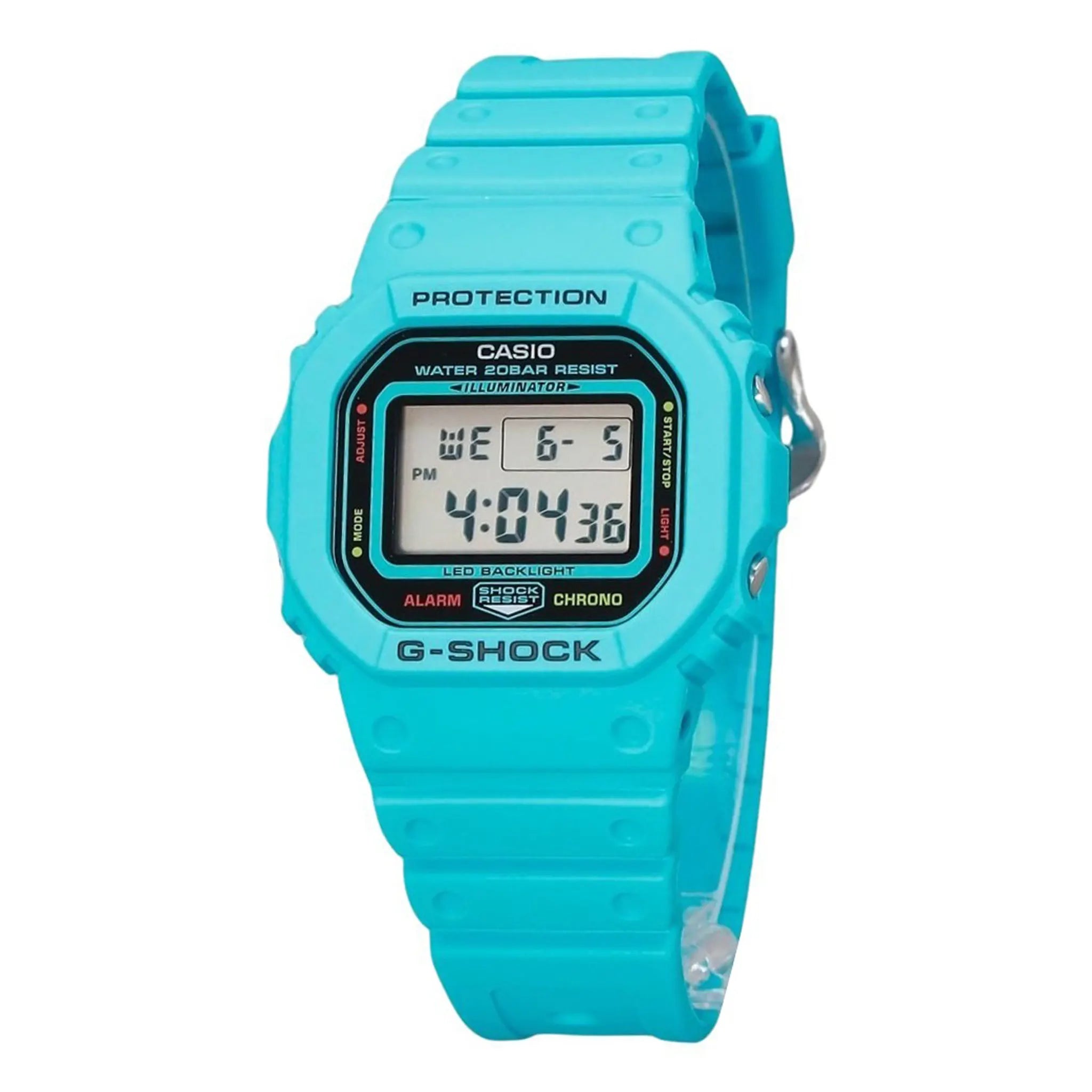 Front view of G-Shock Casio DW-5600EP-2ER 52 Blue